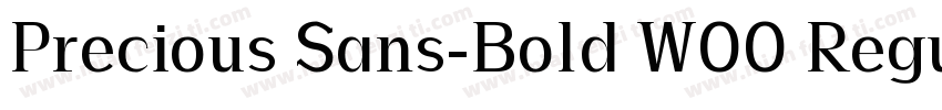 Precious Sans-Bold W00 Regular字体转换